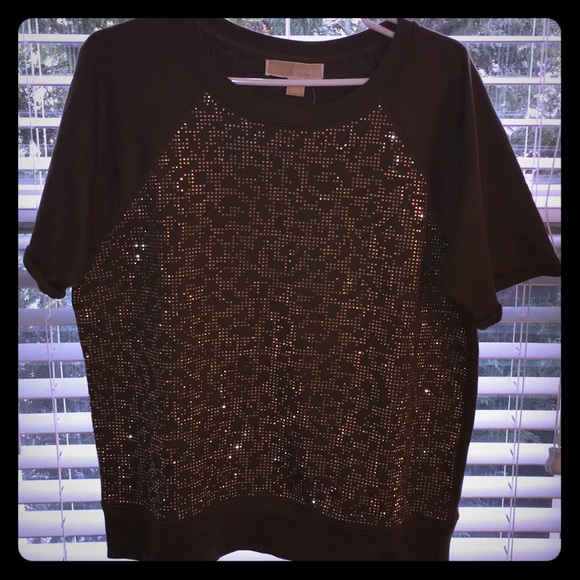 Michael Kors Tops - NWT Michael Kors studded Sweatshirt